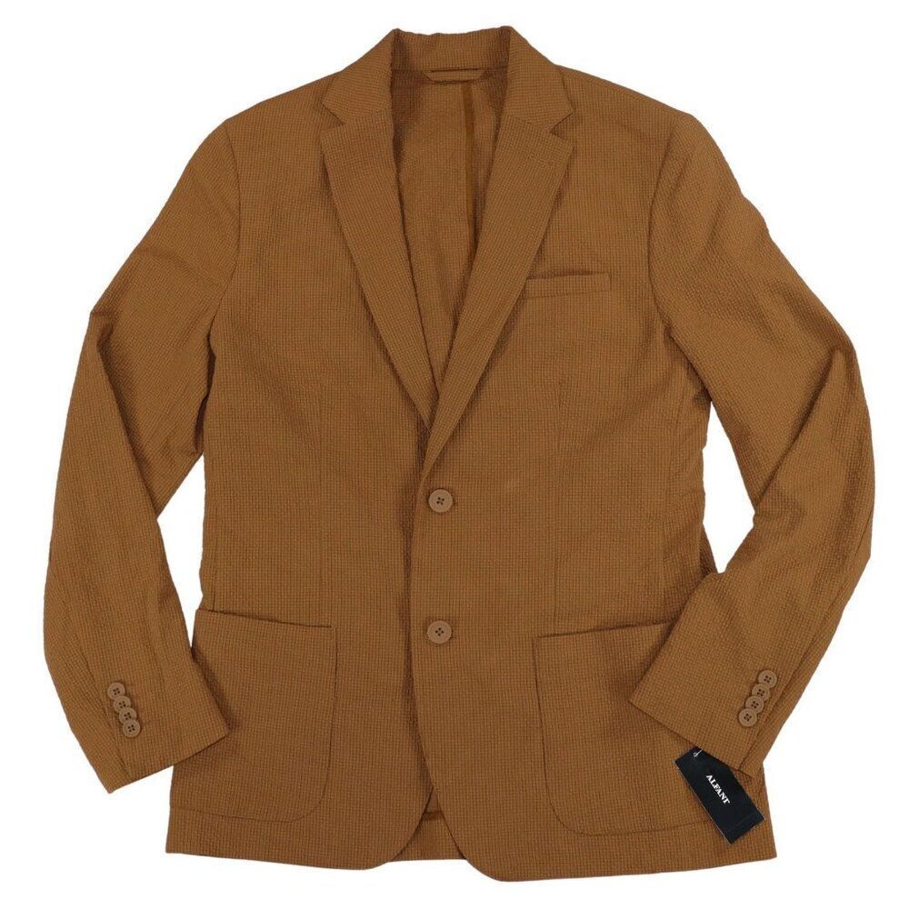 NWT Alfani Textured Seersucker 2-Button Classic Fit Blazer Men's Sport Coat XXL